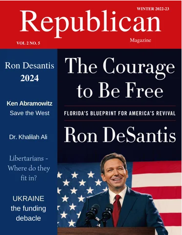 Ron DeSantis on the Cover of Republican Magazine